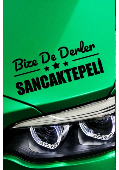 İstanbul Sancaktepe Estetik Araba Çıkartma İstanbul Bize De Derler Sancaktepeli40x15 Cm Araç Tasarımı 40 CM - Siyah