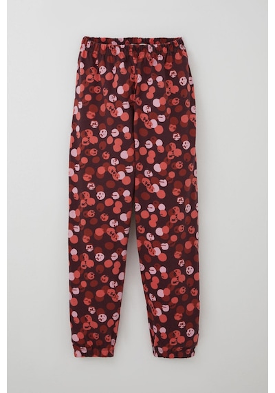 Breeze Kız Çocuk Pijama Takımı Neşeli Benekler Desenli 9-12 Yaş, Mürdüm Mürdüm