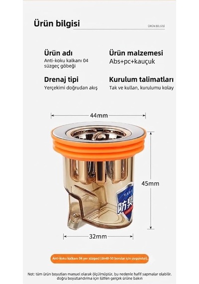 Enfa Lavabo Süzgeci Vakumlu Enf-1231