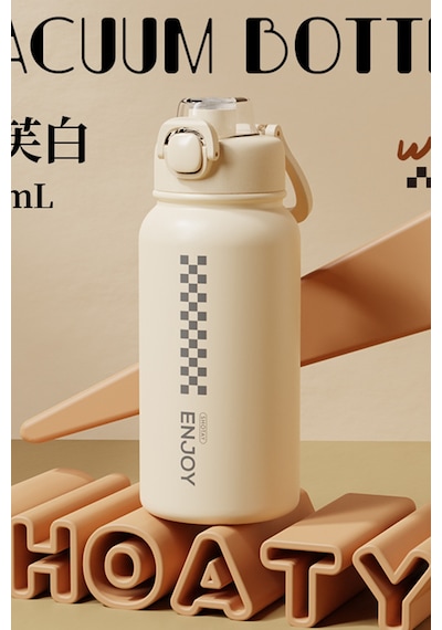 Shotay Chees Çelik Termos Unisex Matara 900 Ml. Sht-st-8151-1 Beyaz