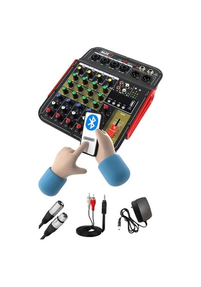 Lastvoice Ample Little Paket-4 Aktif Hoparlör Ve Mixer Full Ses Sistemi Seti