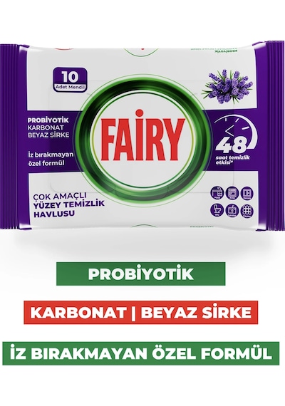 10'lu Yüzey Temizlik Havlusu - Lavanta Yağı