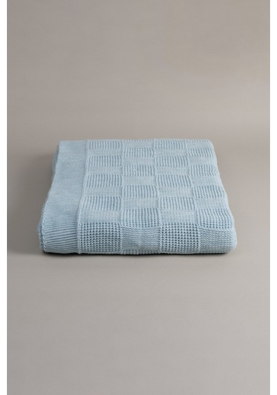 Plaid Mavi Çift Kişilik Battaniye 200x220 15020 Mavi