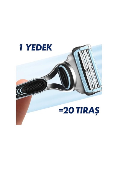 Gillette Skinguard Sensitive Tıraş Makinesi + 2 Adet Yedek Tıraş Bıçağı
