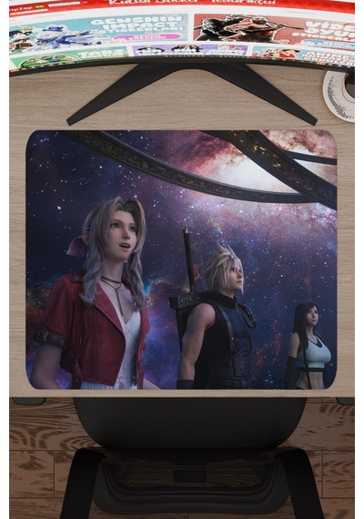 Final Fantasy Kaymaz Dikişli Kauçuk Oyuncu Mousepad V3 - 48x40 Xl Gaming Mouse Pad Fare Altlığı