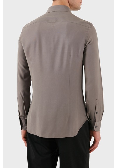 Emporio Armani Erkek Gömlek Em001537 Af14214 U6107 Vizon Vizon