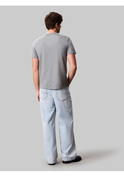 Calvin Klein Ss 30s Eu Ck Ny Word Gri Erkek Tişört
