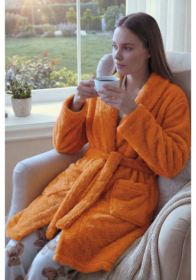 Şal Yaka Wellsoft Sabahlık & Peluş Bornoz-yumuşak, Polar Unisex Sabahlık-turuncu Turuncu/xl-xxl Turuncu Şal Yaka Wellsoft Sabahlık & Peluş Bornoz-yumuşak, Polar Unisex Sabahlık-turuncu Turuncu/xl-xxl Turuncu