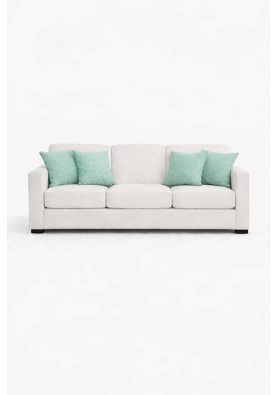 Kadife Dokulu Mint Yeşili Kırlent Yastık Kılıfı 2 Adet 45 X 45 Cm