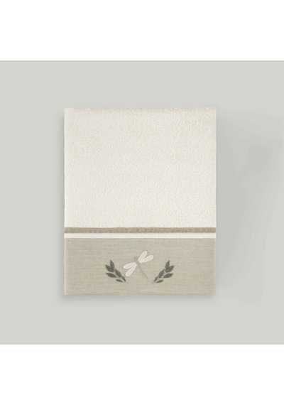 Linens Olivea Bambu 50x85 Cm Yüz Havlusu Ekru Ekru