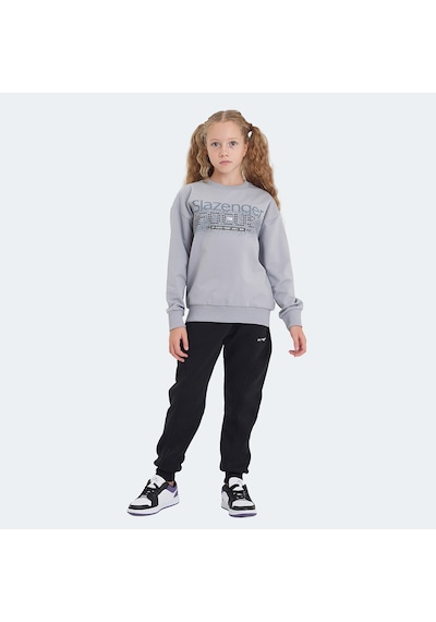 Slazenger LAST Çocuk  Taş Gri Sweatshirt