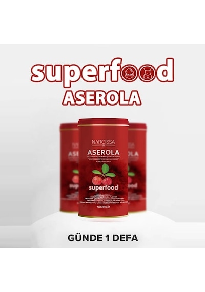 Narcissa Aserola Eki İçeren Karışık Bitki Tozu 200 G