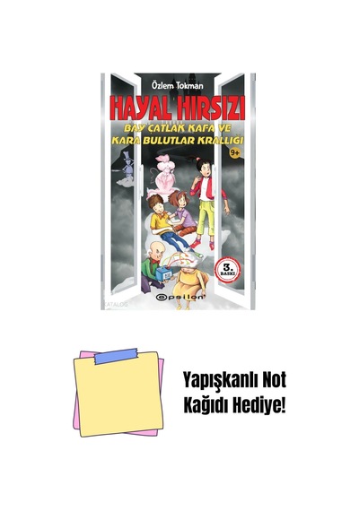 Hayal Hırsızı Bay Çatlak Kafa Ve Kara Bulutlar Kra + Yapışkanlı Not Kağıdı