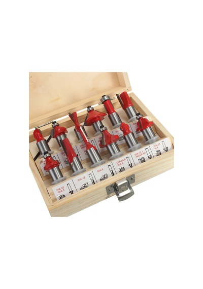 12 Parça 8 Mm Freze Uç Seti Ahşap Oyma Gravür Makine Ucu
