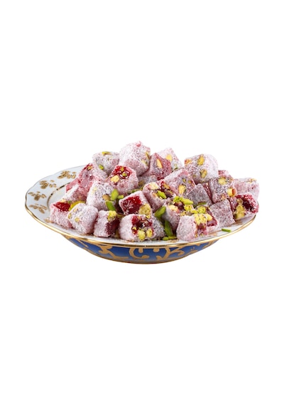 Hindistan Cevizi Kaplı Çifte Kavrulmuş Duble Antep Fıstıklı Narlı Lokum 150 Gr