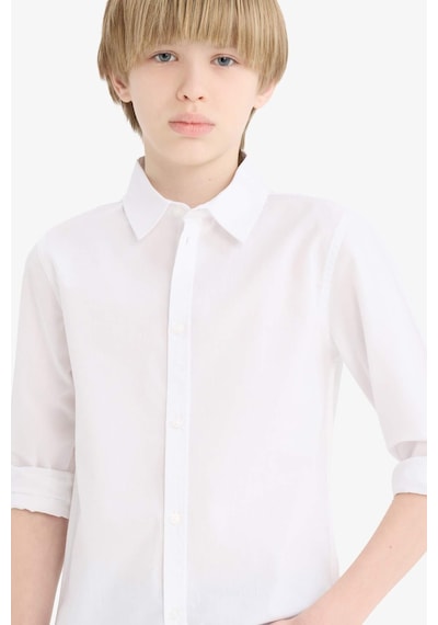Defacto Erkek Çocuk Okula Dönüş Regular Fit Polo Yaka Poplin Uzun Kollu Gömlek T8853a625auwt83 Beyaz Defacto Erkek Çocuk Okula Dönüş Regular Fit Polo Yaka Poplin Uzun Kollu Gömlek T8853a625auwt83 Beyaz