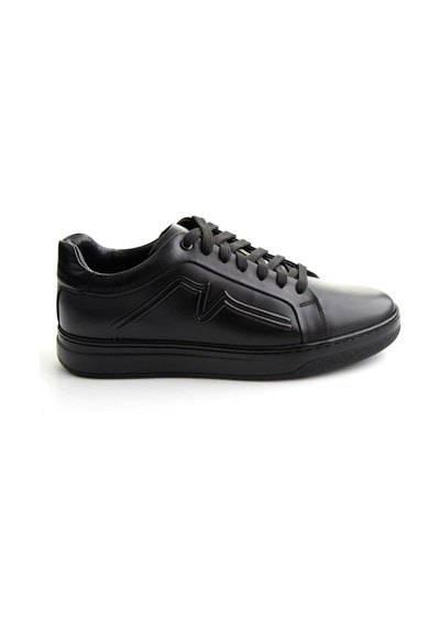 Bambi Siyah Napa Hakiki Deri Erkek Sneaker E01774070043