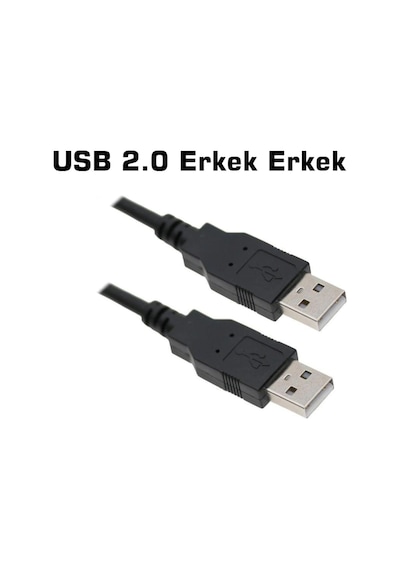Iki Ucu Usb 2.0 Erkek Usb Kablo 30 Cm