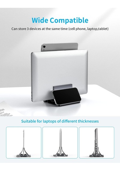 Dikey Dizüstü Bilgisayar Standı Tutucu, Arch Gravity Otomatik Kilitleme Tutucu Depolama Yuvası, Masa Düzenleyici İçin Yer Tasarrufu, Tüm Apple Uyumlu MacBook /ipad/dell/chromebook'a Uyar, Çift Dizüstü Dikey Dizüstü Bilgisayar Standı Tutucu, Arch Gravity Otomatik Kilitleme Tutucu Depolama Yuvası, Masa Düzenleyici İçin Yer Tasarrufu, Tüm Apple Uyumlu MacBook /ipad/dell/chromebook'a Uyar, Çift Dizüstü