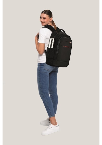 Classone BP-L400 15,6" Floransa Serisi  Wtx Pro Su Geçirmez Kumaş, Notebook,Laptop Sırt Çntası-Siyah