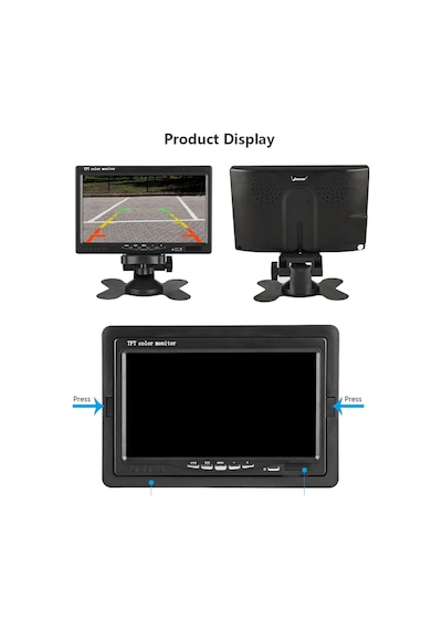 Exvol  7" Hd Lcd Ekran + Geri Görüş Kamerası Hediyeli