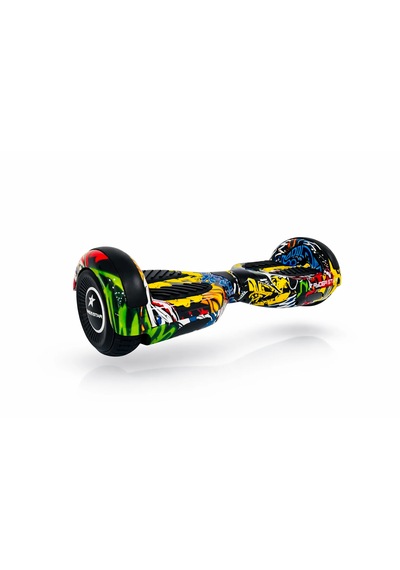 Elektrikli Kaykay Hoverboard Bluetooth Hoparlörlü 6.5 Inch Otomatik Akıllı Denge RS-S5 -Apato Grafiti