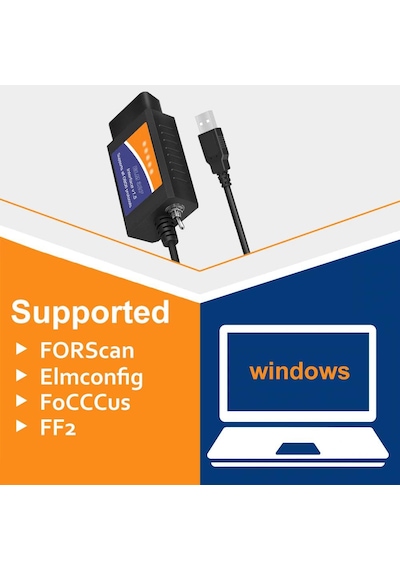 Elm327 Usb V1.5 Obd2 Araç Arıza Tespit Cihazı Ford Tam Uyumlu