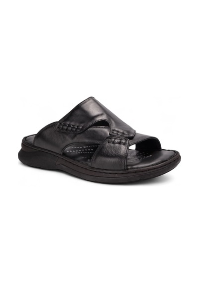 Forelli Tuna 40501 Comfort Erkek Deri Terlik Siyah