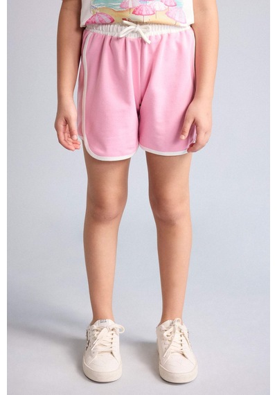 Defacto Sweatshirt Kumaşı Şort Kız Çocuk G9070a826hspn666 Pembe-pn666