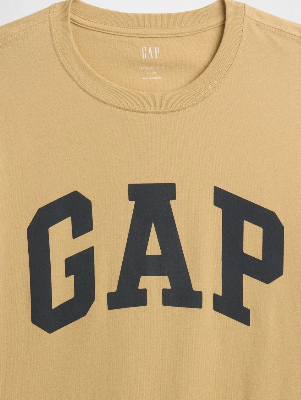 Gap Everyday Soft Basic Gap Logo 856659 T-shirt Kısa Kol Tişört Erkek T-shirt SARI