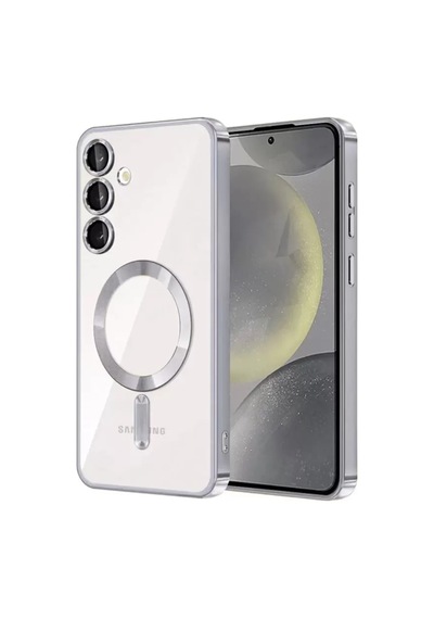 Newface Samsung Galaxy S24 Kılıf Kross Magneticsafe Kapak - Gümüş