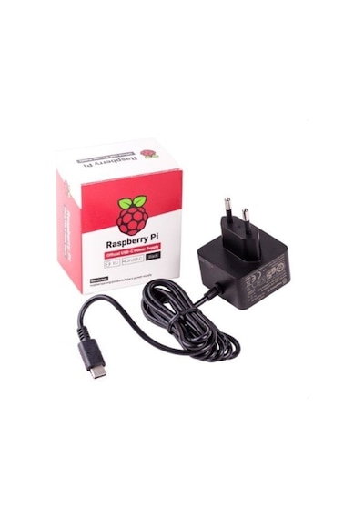 Teknomagazam-Raspberry Pi 4 Lisanslı Güç Adaptörü 5V 3A Usb-C