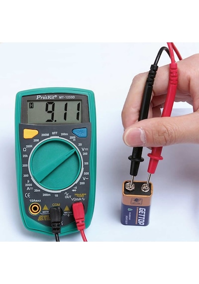 Proskit Mt-1233d Multimetre Mini Cep El Tipi Voltmetre Ampermetre Ac Dc Voltaj Akım Direnç Diyot