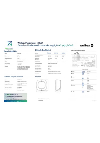 Wallbox Pulsar Max 22.0 KW