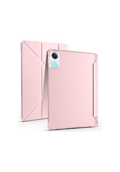 Redmi Pad Se 4g Kılıf Kalemlikli Mars Tablet Kılıfı - Rose Gold Arka Kapak