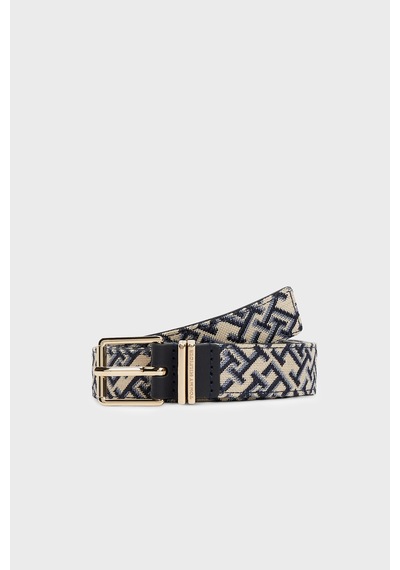 Tommy Hilfiger Logolu Kemer Kadın Kemer Aw0aw18894 Dw6 Lacivert
