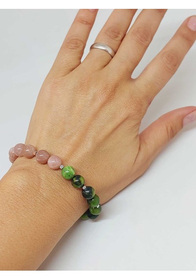 Doğal Taş Şans Bilekliği 8mm Unisex 55772 Çok Renkli