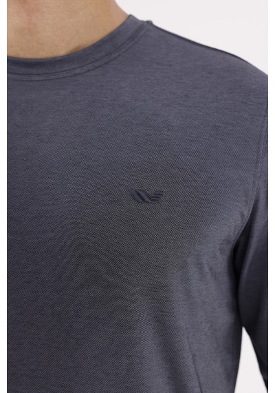 Rowinger Merserize Efektli Yumuşak Doku Ayarlanabilir Kapüşonlu Rahat Kalıp Kapüşonlu Sweatshirt Navyblue