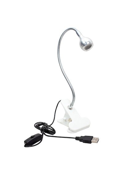 Powermaster Pm-20042 Cob Led Akrobat Mandallı Usb 6500k Beyaz Masa Lambası Diğer