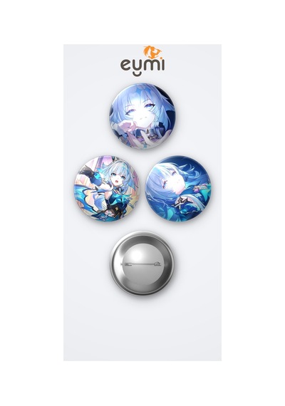 Honkai Star Rail Oyunu Cerydra Oyun 3'lü Metal Rozet Seti 58mm İğneli Buton Çanta Yaka Rozeti Çok Renkli