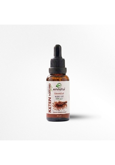 Keten Tohumu Yağı, 30 Ml, %100 Saf Linseed Oil, Soğuk Sıkım