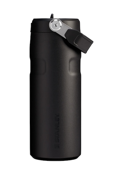 Stanley The Iceflow Flip Straw 2.0 Pipetli Termos 0.47 Lt 16 Oz - Black 2.0 Siyah