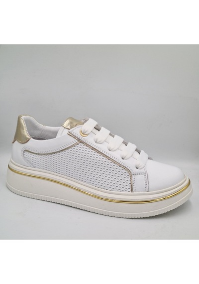Mammamia D26ya-3890 Beyaz Altın Hakiki Deri Kadın Günlük Casual Sneaker Atakkabı Beyaz - Altın Mammamia D26ya-3890 Beyaz Altın Hakiki Deri Kadın Günlük Casual Sneaker Atakkabı Beyaz - Altın