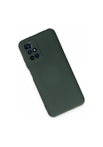 Xiaomi Redmi 10 2022 Kılıf Içi Kadife Renkli Silikon Telefon Kılıfı Col178906-koyu Yeşil