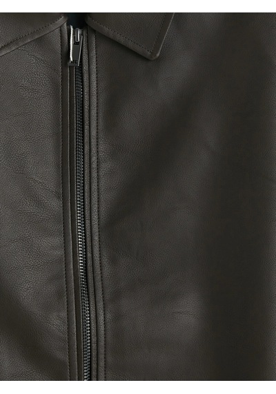 LC Waikiki Southblue Kahverengi Regular Fit Erkek Deri Görünümlü Ceket Brown