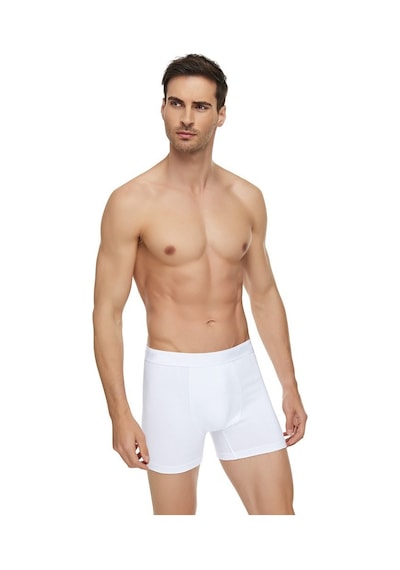 Tutku Elit Erkek Modal Elastan Boxer 6'lı 1251 Beyaz