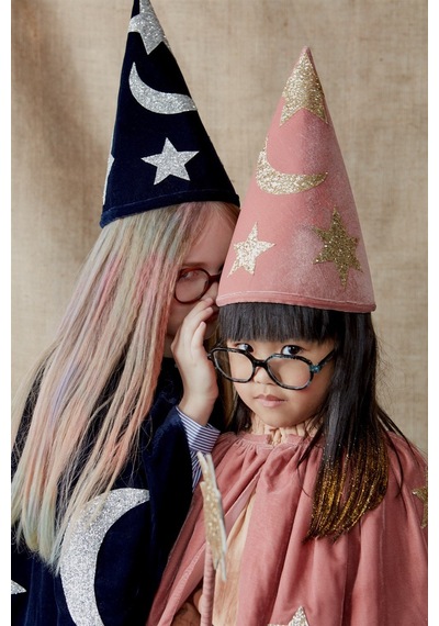 Meri Meri - Pink Velvet Wizard Costume - Pembe Büyücü Kostümü 0 - 99