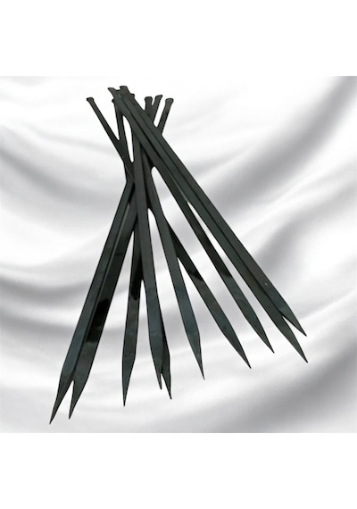10 Adet Kanat Şişi - 10 Ciğer Şişi-10 Kuşbaşı Tavuk Şişi - Şiş Kutusu 60 Cm Hediye