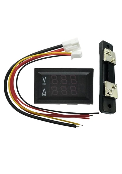Yate10 Dc 0-100v 0-50a Voltampermetre+şönt Bara Direnci