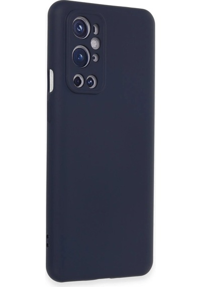 Cosmotex Newface One Plus 9 Pro Kılıf Nano İçi Kadife Silikon - Lacivert